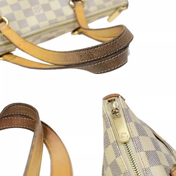 LOUIS VUITTON Totally PM Shoulder Bag Damier Azur Leather White - Picture 8 of 14